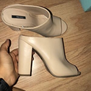 Like new condition peep toe heels